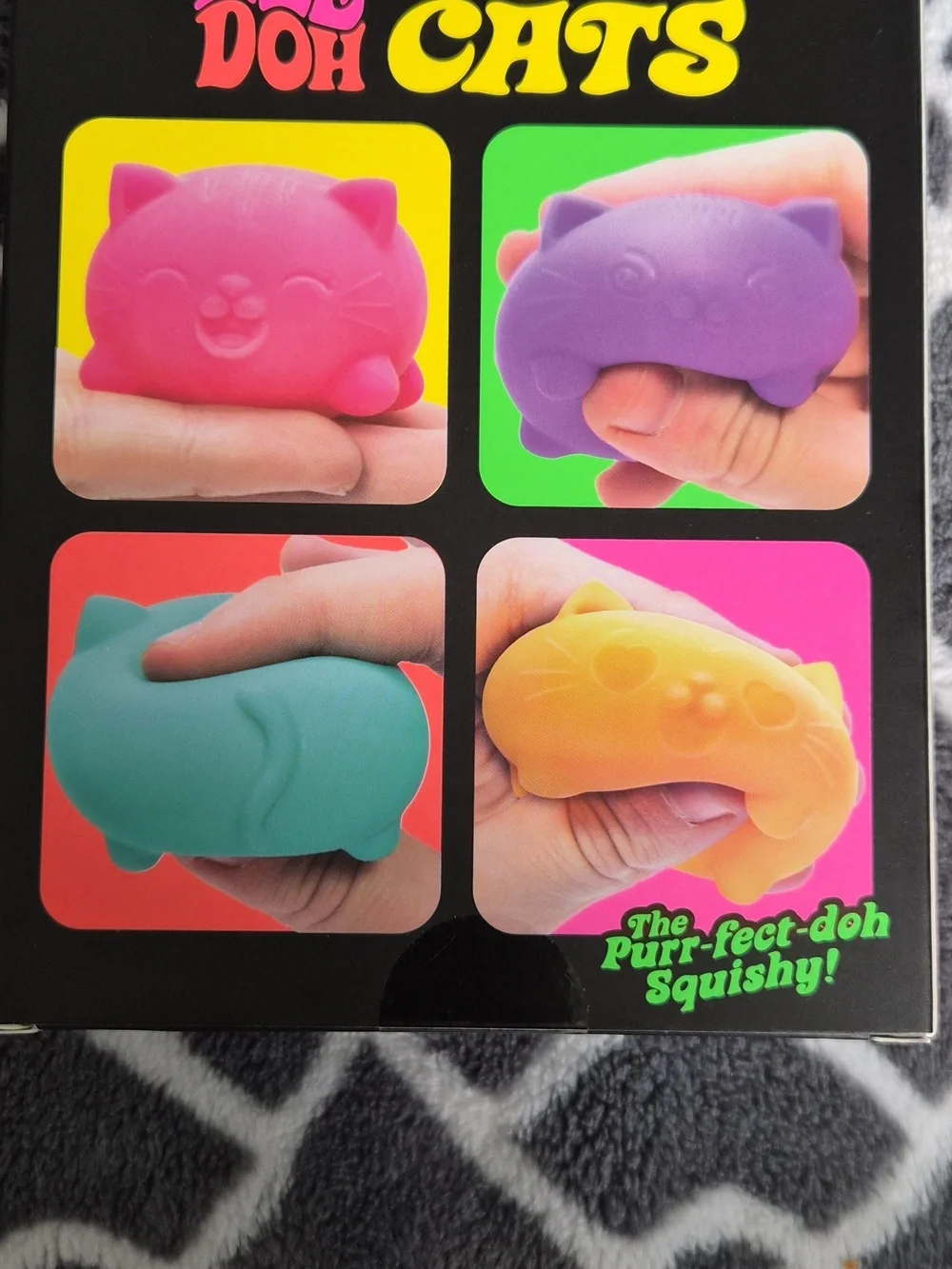 NEW NeeDoh Teenie Cool Cats Squishy Toy Stress Relief Fidget Balls - Picture 2 of 3